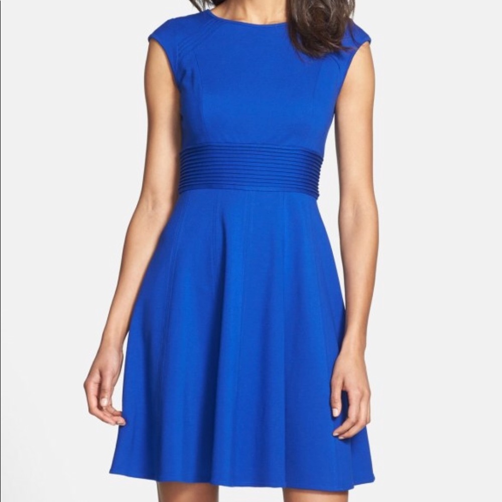 Eliza J Cobalt Blue Fit & Flare Dress, size 6 - Picture 1 of 4
